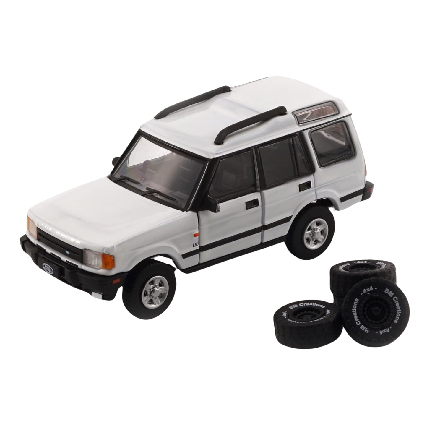 Land Rover Discovery 1 (RHD With Interchangeable Wheels 1998) in White