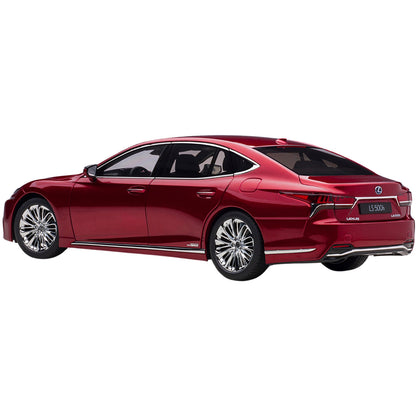 Lexus LS500 H (2018) in Morello Red