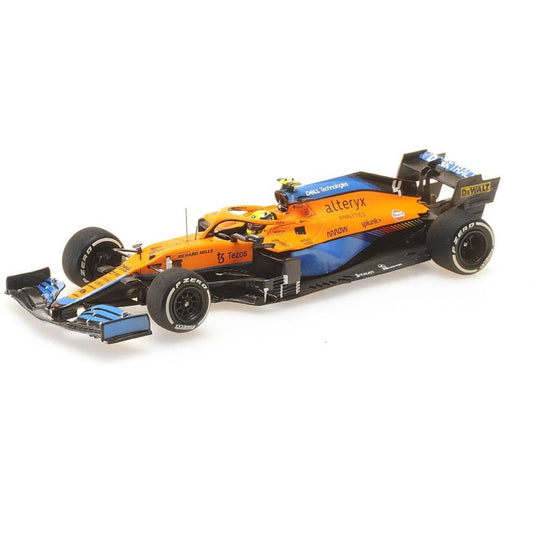 McLaren MCL35M Lando Norris (No.4 2nd Italian GP 2021) in Orange/Blue