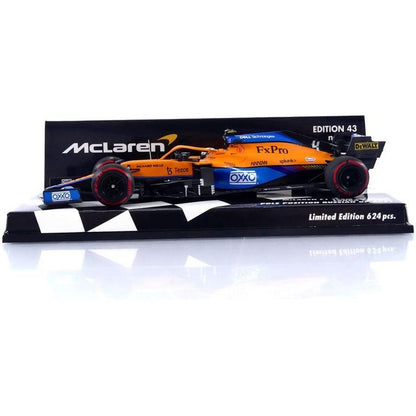 McLaren MCL35M Lando Norris (Pole Position Russian GP 2021) in Orange/Blue