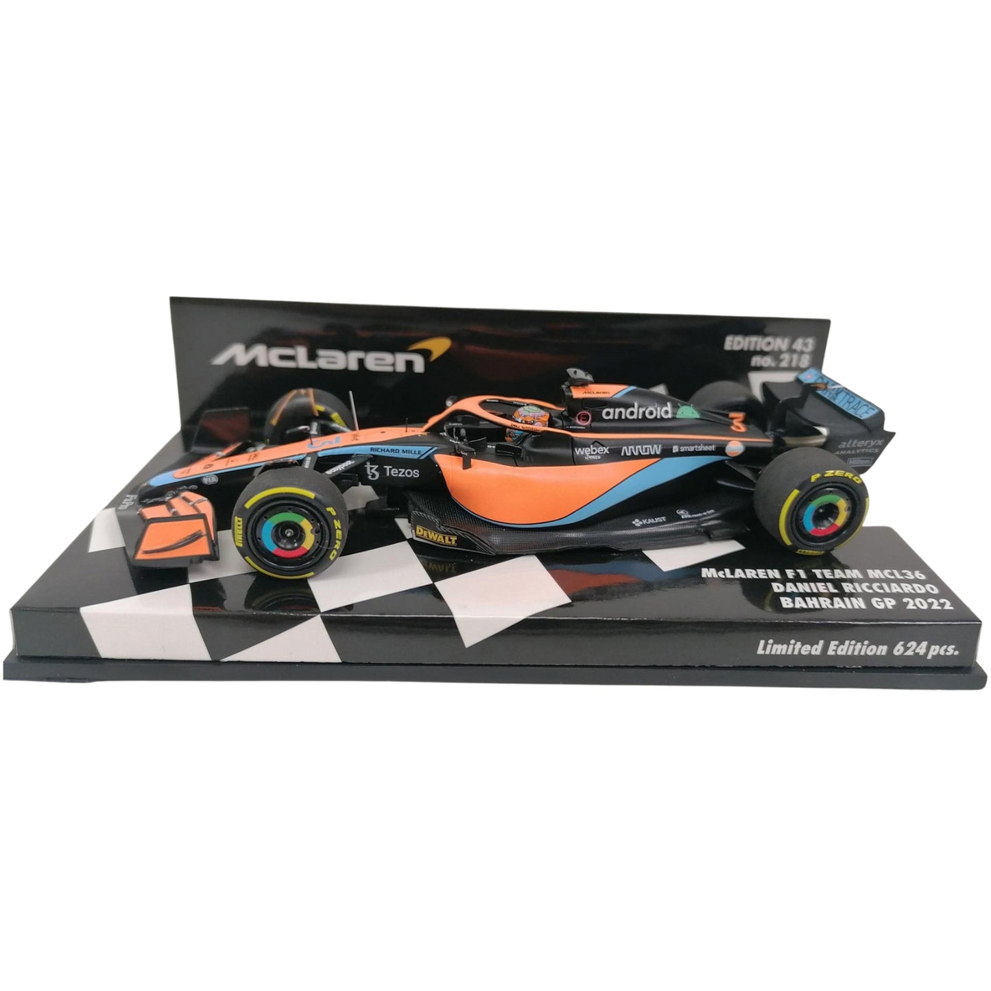 McLaren MCL36 Daniel Ricciardo (Bahrain GP 2022) in Orange/Black/Blue