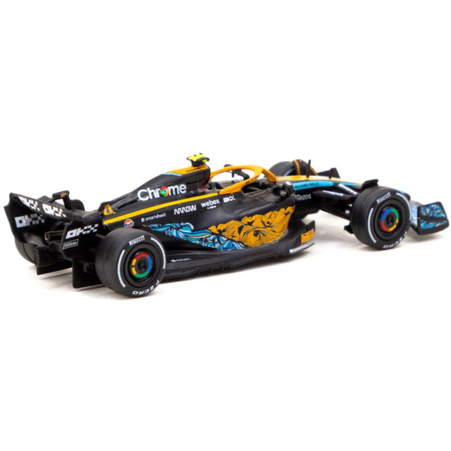 McLaren MCL36 Lando Norris (No.4 Abu Dhabi GP 2022) in Orange/Black/Blue