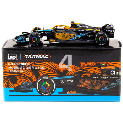 McLaren MCL36 Lando Norris (No.4 Abu Dhabi GP 2022) in Orange/Black/Blue