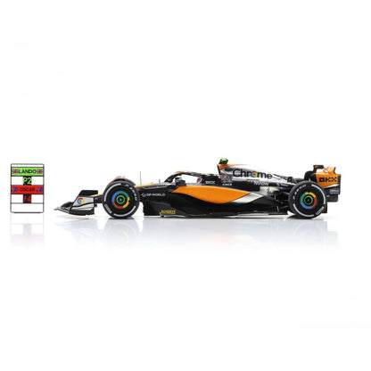 McLaren MCL60 Lando Norris (No.4 With Pitboard British GP 2023) in Black/Orange/Silver