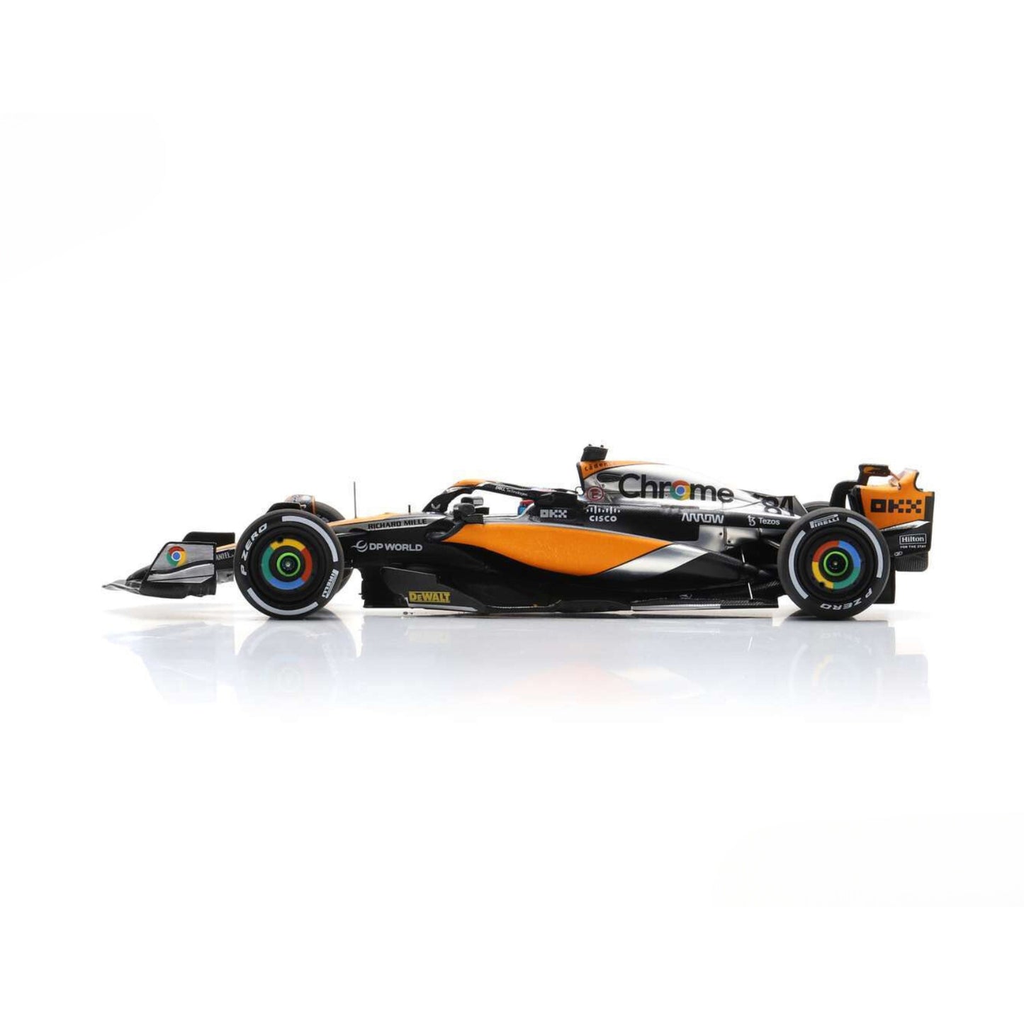 McLaren MCL60 Oscar Piastri (No.81 4th British GP 2023) in Orange/Black/Silver