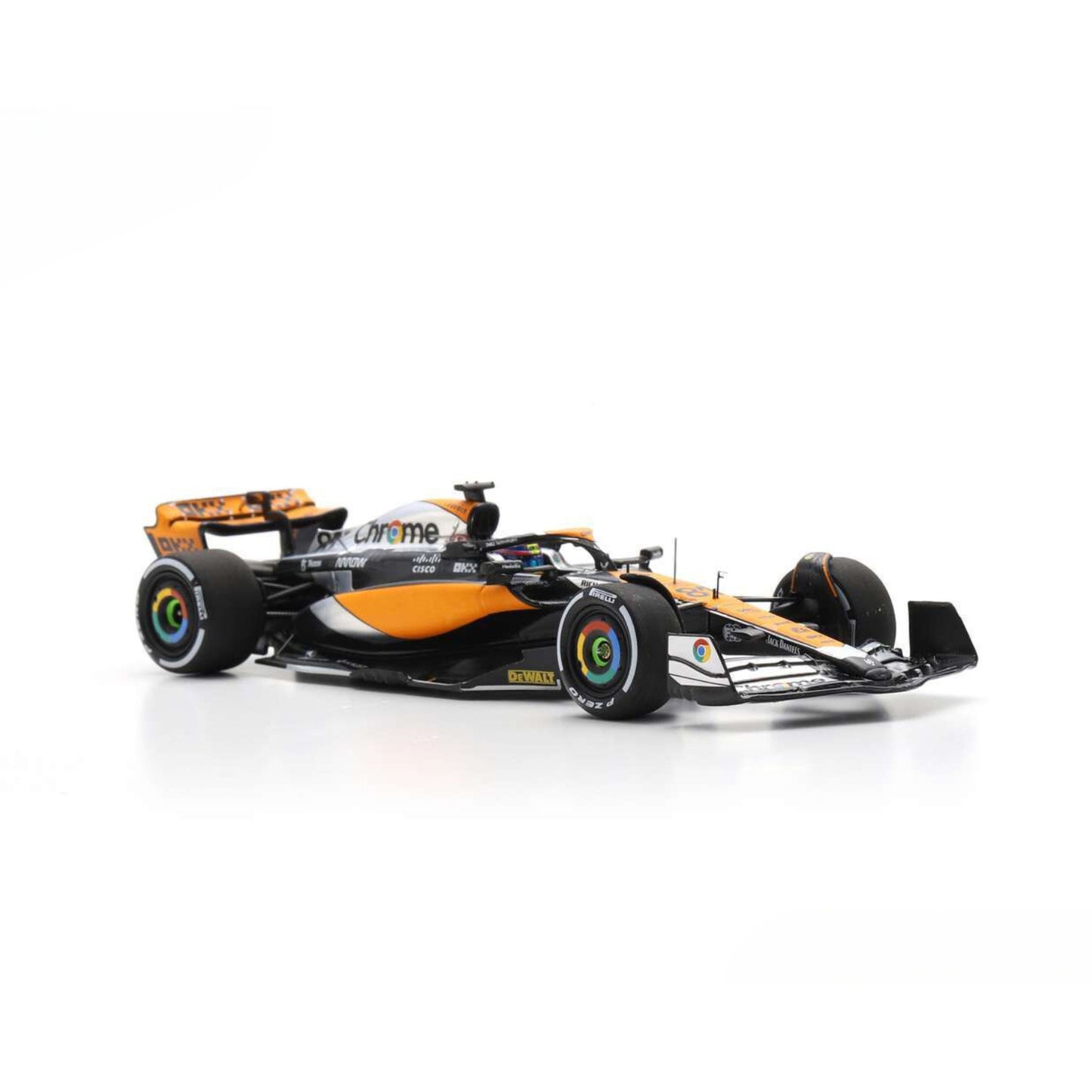 McLaren MCL60 Oscar Piastri (No.81 4th British GP 2023) in Orange/Black/Silver