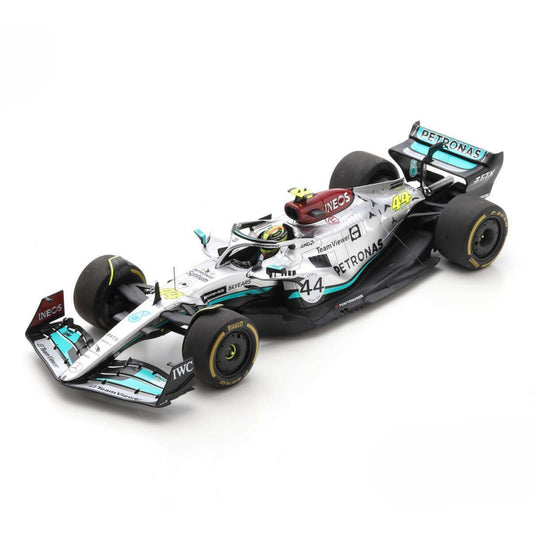 Mercedes AMG Petronas F1 W13 E Performance Lewis Hamilton (No.44 Belgian GP 2022) in Silver