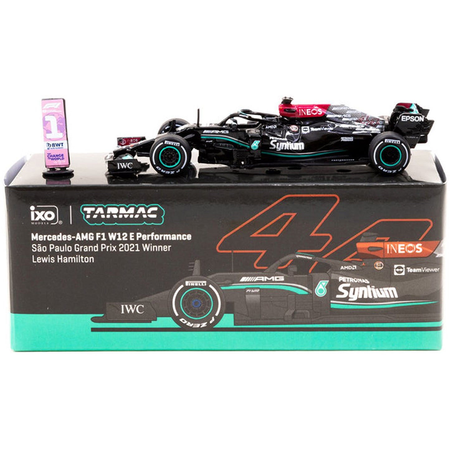 Mercedes Benz AMG W12 E Performance Lewis Hamilton (No.44 Winner Sao Paulo Grand Prix 2021) in Black