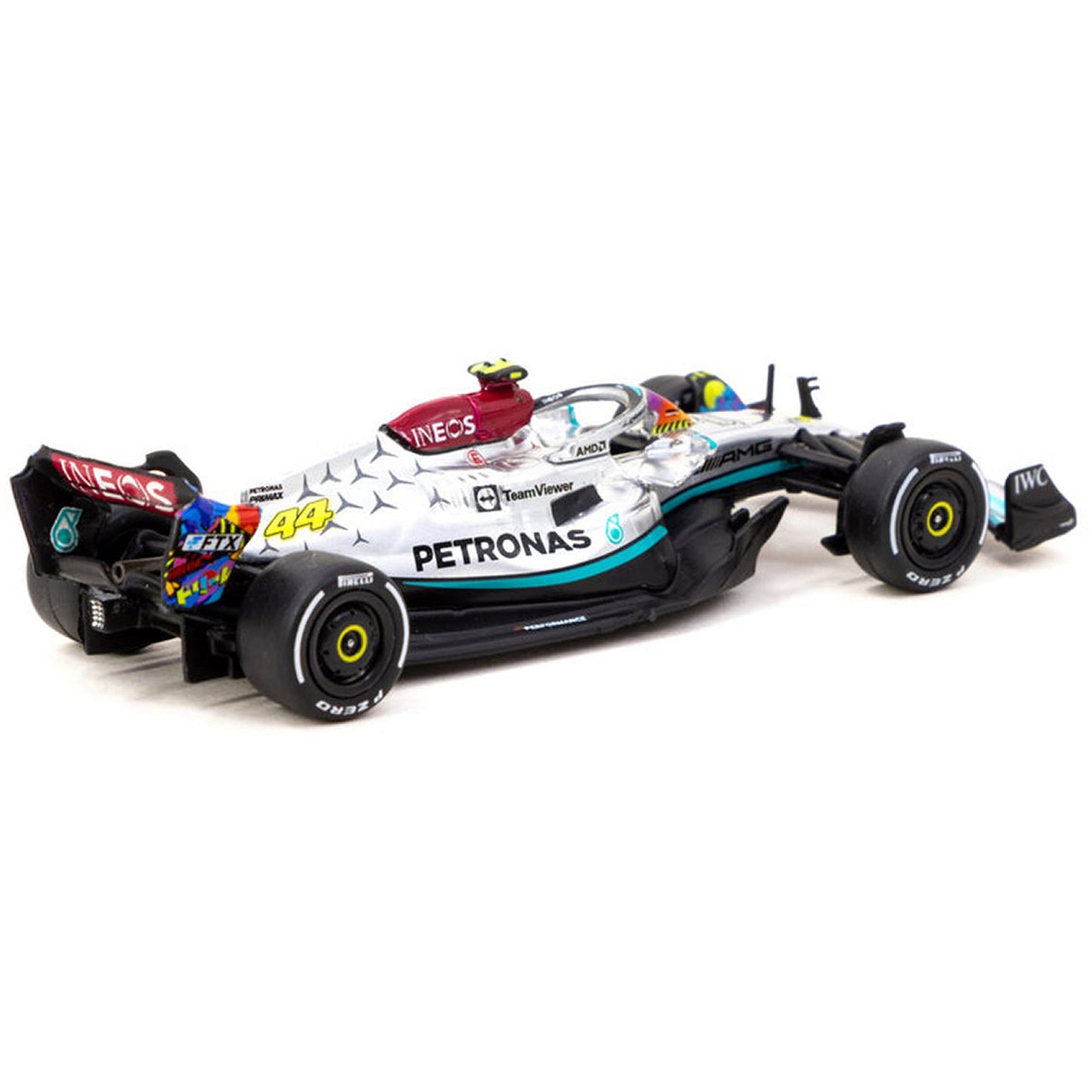 Mercedes Benz AMG W13 EQ Performance Lewis Hamilton (No.44 Miami GP 2022) in Silver/Black