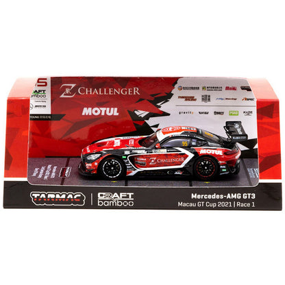 Mercedes Benz AMG GT3 Craft Bamboo Racing Darryl O'Young (Winner Macau GT Cup Race 2 2021) in Red/Black