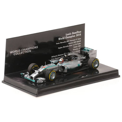 Mercedes Benz AMG Petronas W05 Lewis Hamilton (World Champions Collection 2014) in Silver