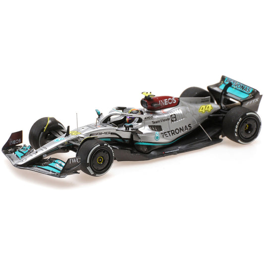 Mercedes Benz AMG Petronas W13 Lewis Hamilton (300th GP French GP 2022) in Silver