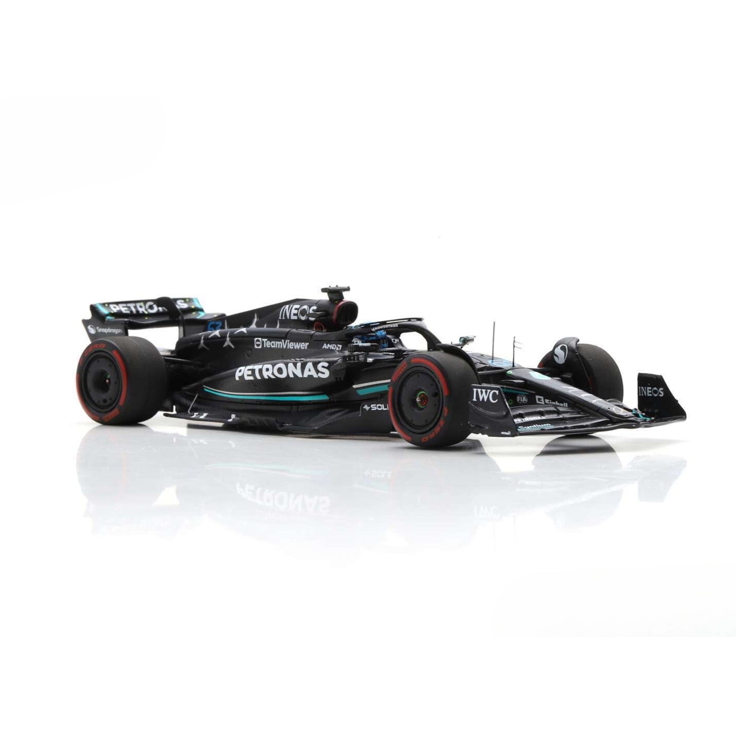 Mercedes Benz AMG Petronas W14 E Performance George Russell (No.63 Third Spanish GP 2023) in Black