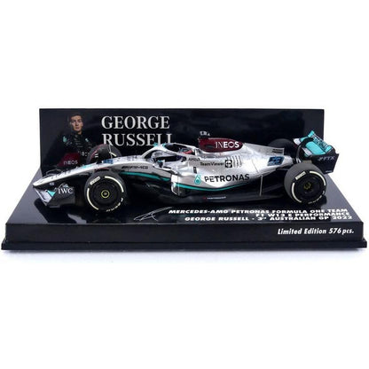 Mercedes Benz AMG W13 George Russell (No.63 3rd Australian GP 2022) in Silver