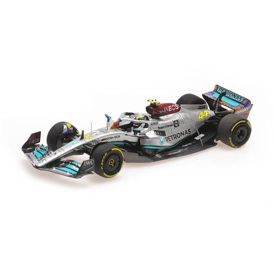 Mercedes Benz AMG W13 E Performance Lewis Hamilton (No.44 Miami GP 2022) in Silver