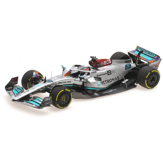 Mercedes Benz AMG W13 E Performance George Russell (No.63 Miami GP 2022) in Silver