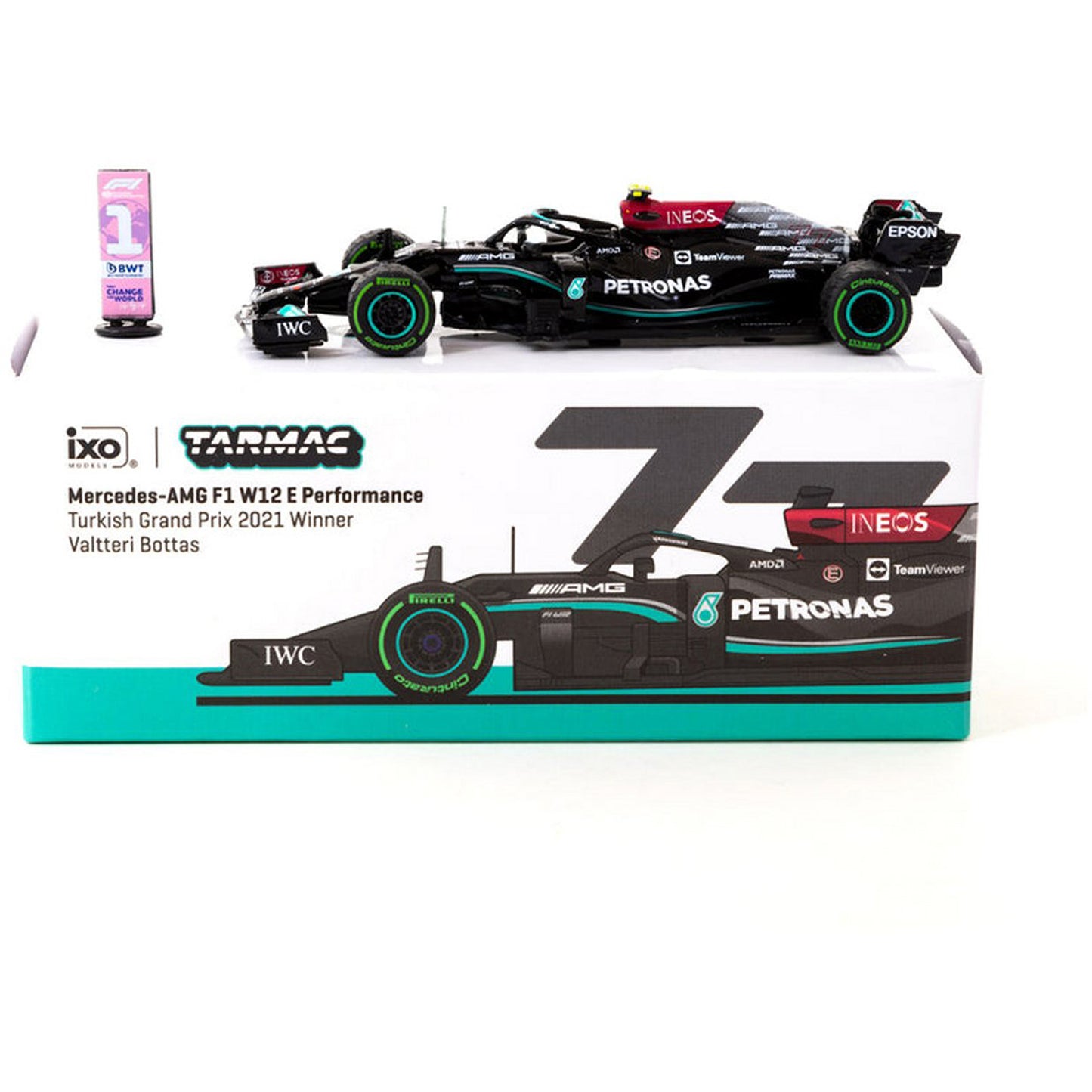 Mercedes Benz F1 W12 E Performance Valtteri Bottas (No.77 Winner Turkish GP 2021) in Black