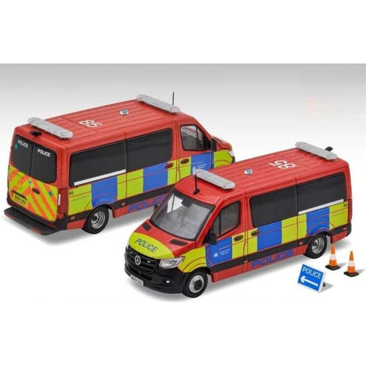 Mercedes Benz Sprinter U.K. Police Car (BX19 GXG) in Red/Blue/Yellow