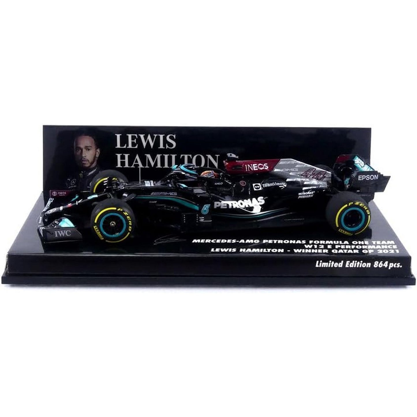 Mercedes Benz W12 E Performance Lewis Hamilton (No.44 Winner Qatar GP 2021) in Black