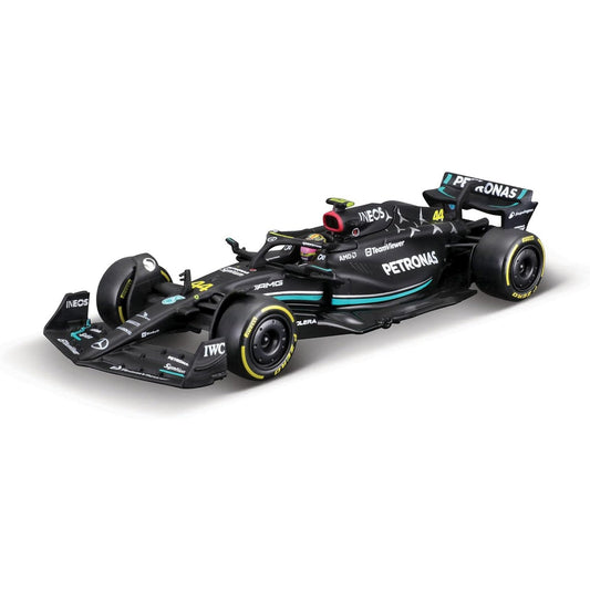 Mercedes Benz W14 Lewis Hamilton (No.44 With Helmet 2023) in Black