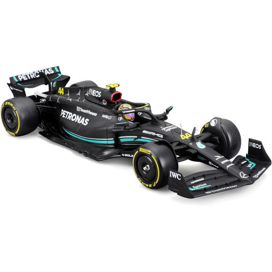 Mercedes Benz W14 E Performance Lewis Hamilton (No.44 With Helmet 2023) in Black