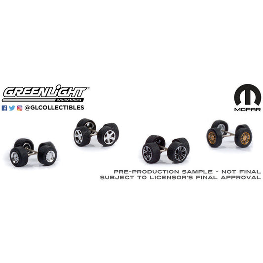 Mopar Wheel & Tyre Packs Series 6 (4 Sets of Wheels) in Black/Silver