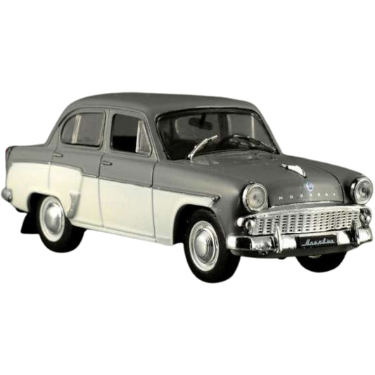 Moskwitch 407 Sedan (Soviet Union USSR 1958) in Grey/Cream