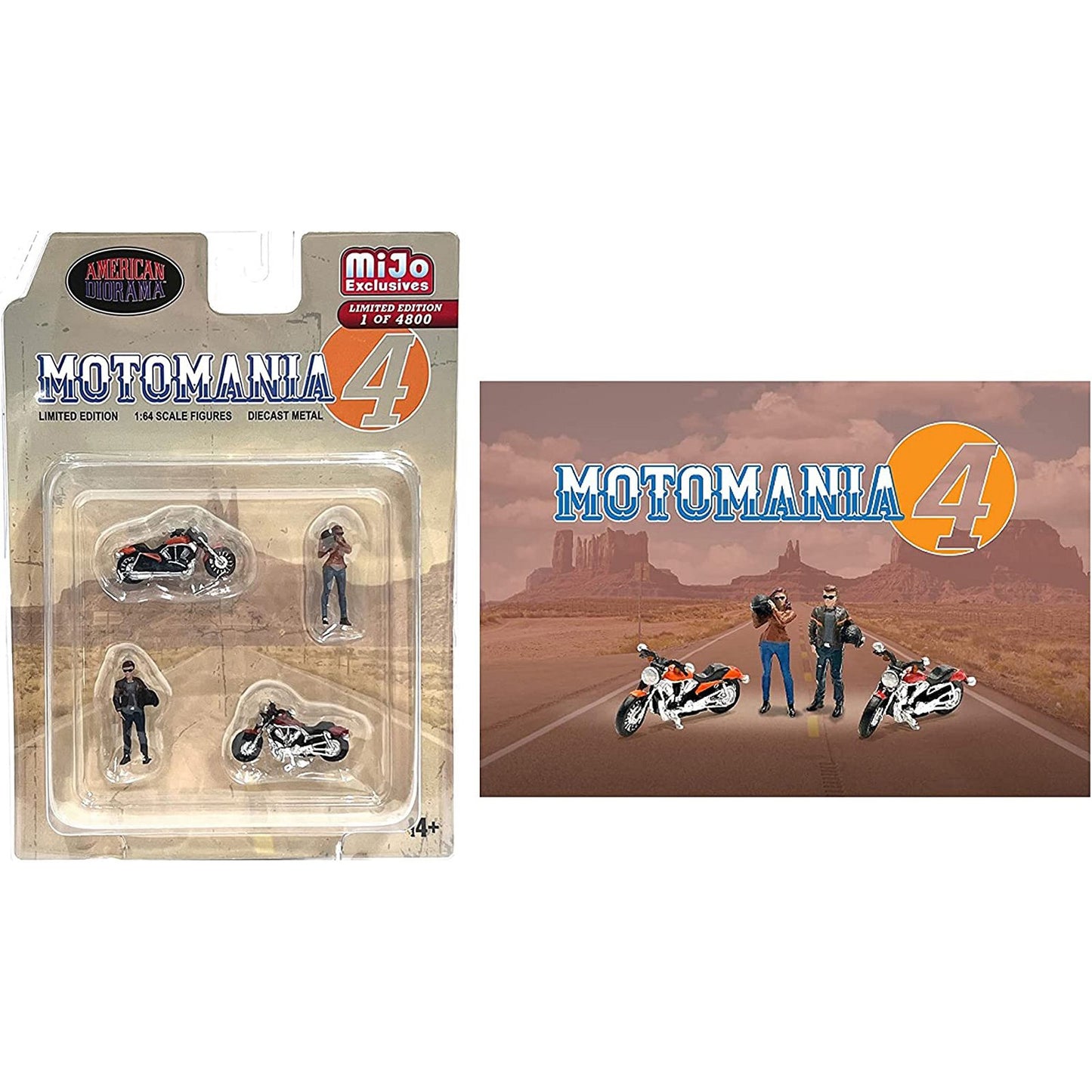 Motomania Figure Set (No.4 With 2 Bikes)