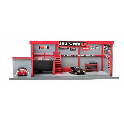 Nismo Decal Garage Diorama in Red/Black