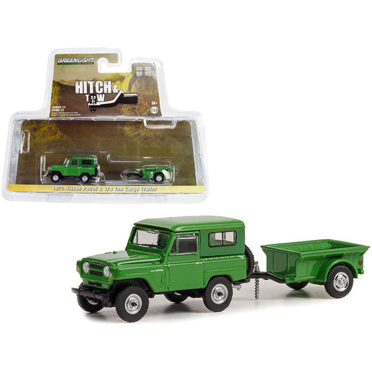 Nissan Patrol (With 1/4 Ton Cargo Trailer 1972) in Green