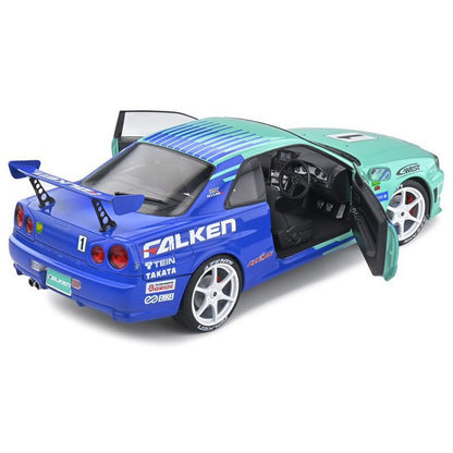 Nissan Skyline GT-R (Falken 1999) in Green/Blue