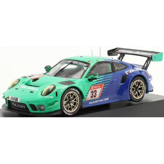 Porsche 911 GT3 R C.Englehart/S.Muller/D.Werner/K.Bachler (24Hr Nurburgring 2020) in Green/Blue