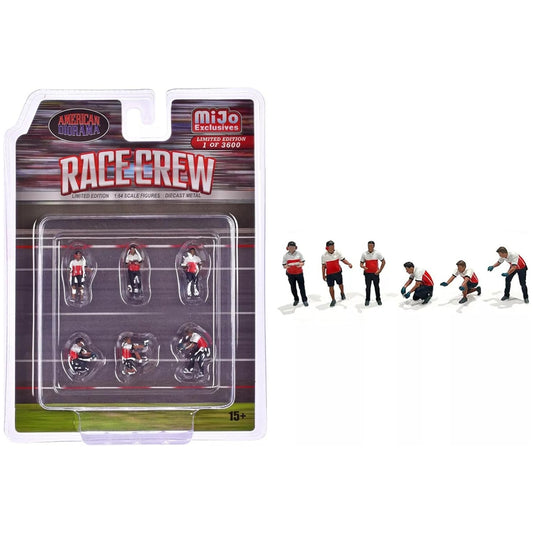 Race Crew Figure Set in Red/White/Black