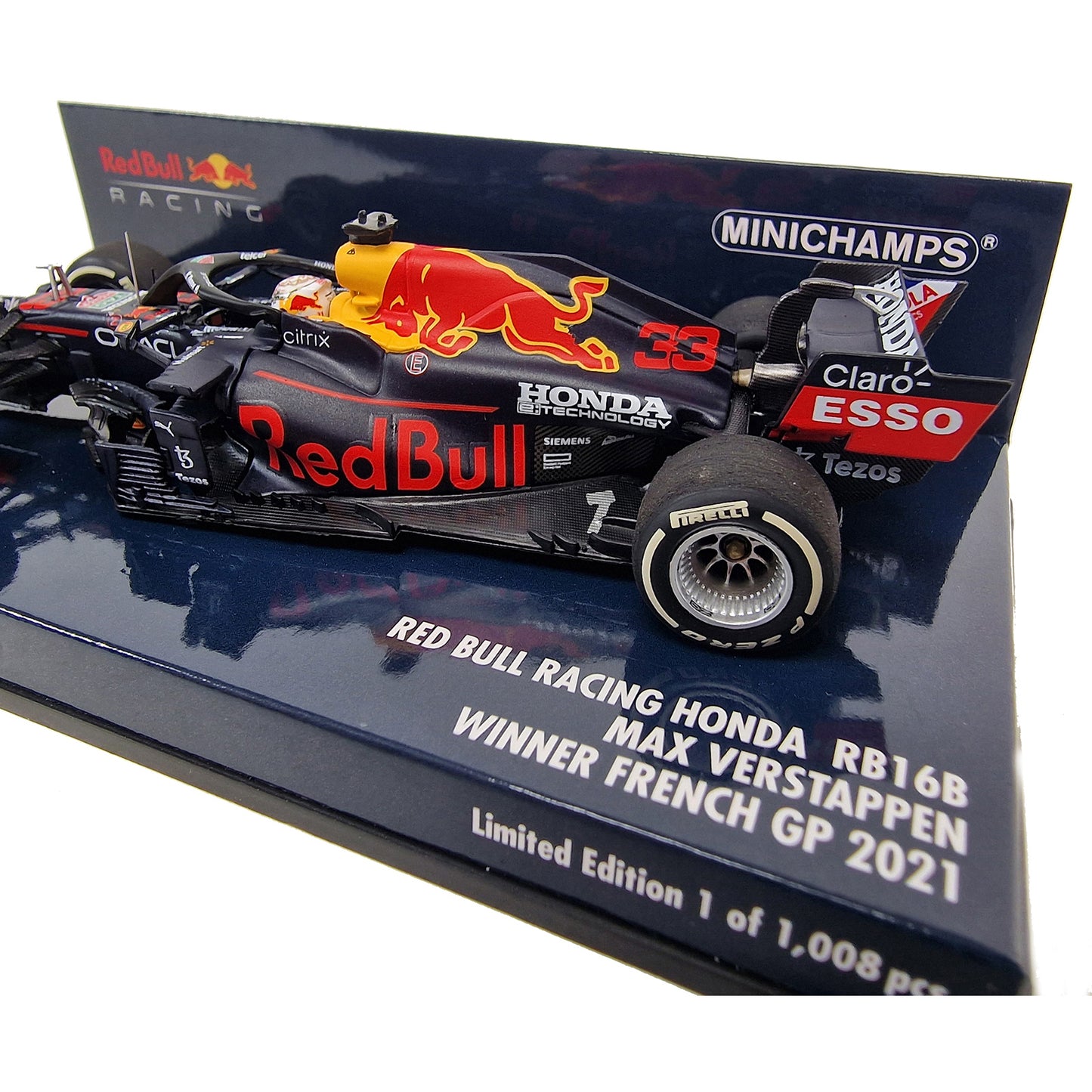 Red Bull Racing Honda RB16B Max Verstappen (Winner Monaco GP 2021) in Blue