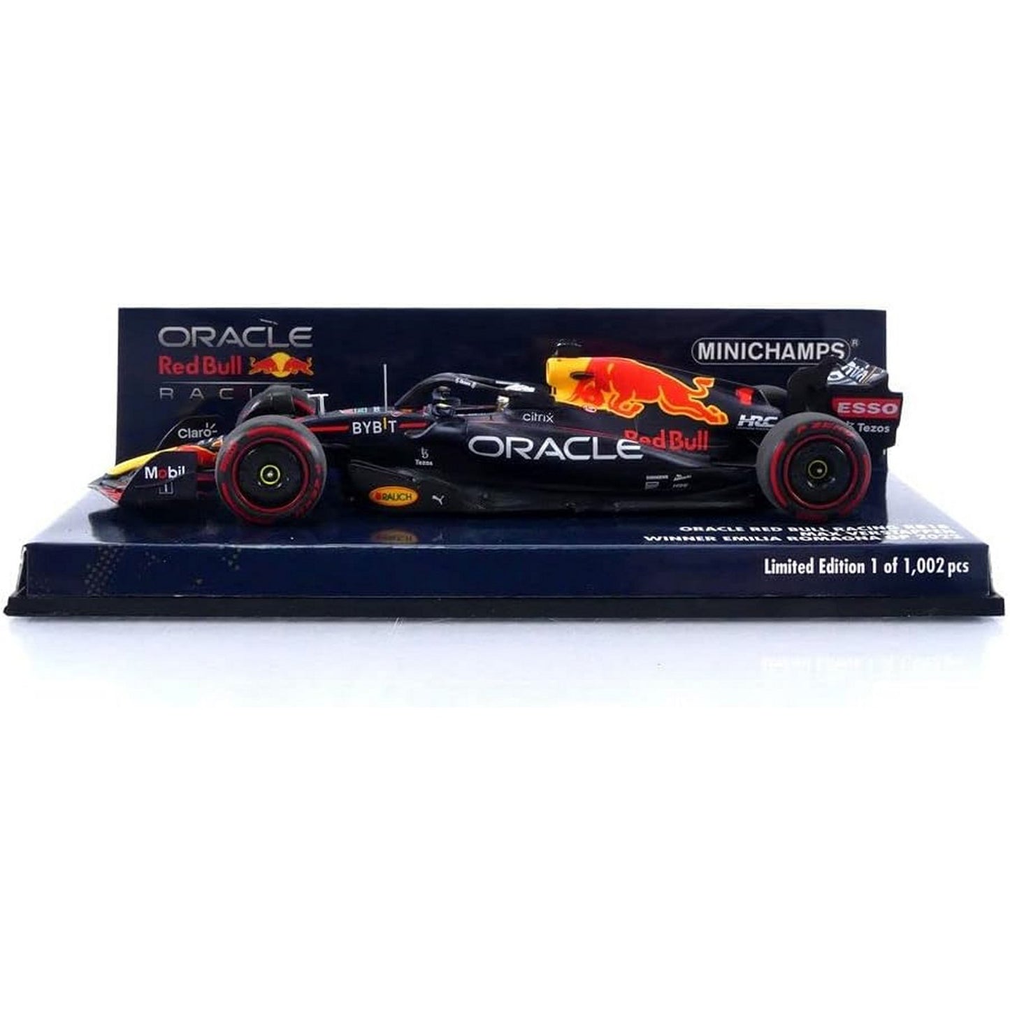 Red Bull Racing RB18 Max Verstappen (No.1 Winner Emilia Romagna GP 2022) in Blue