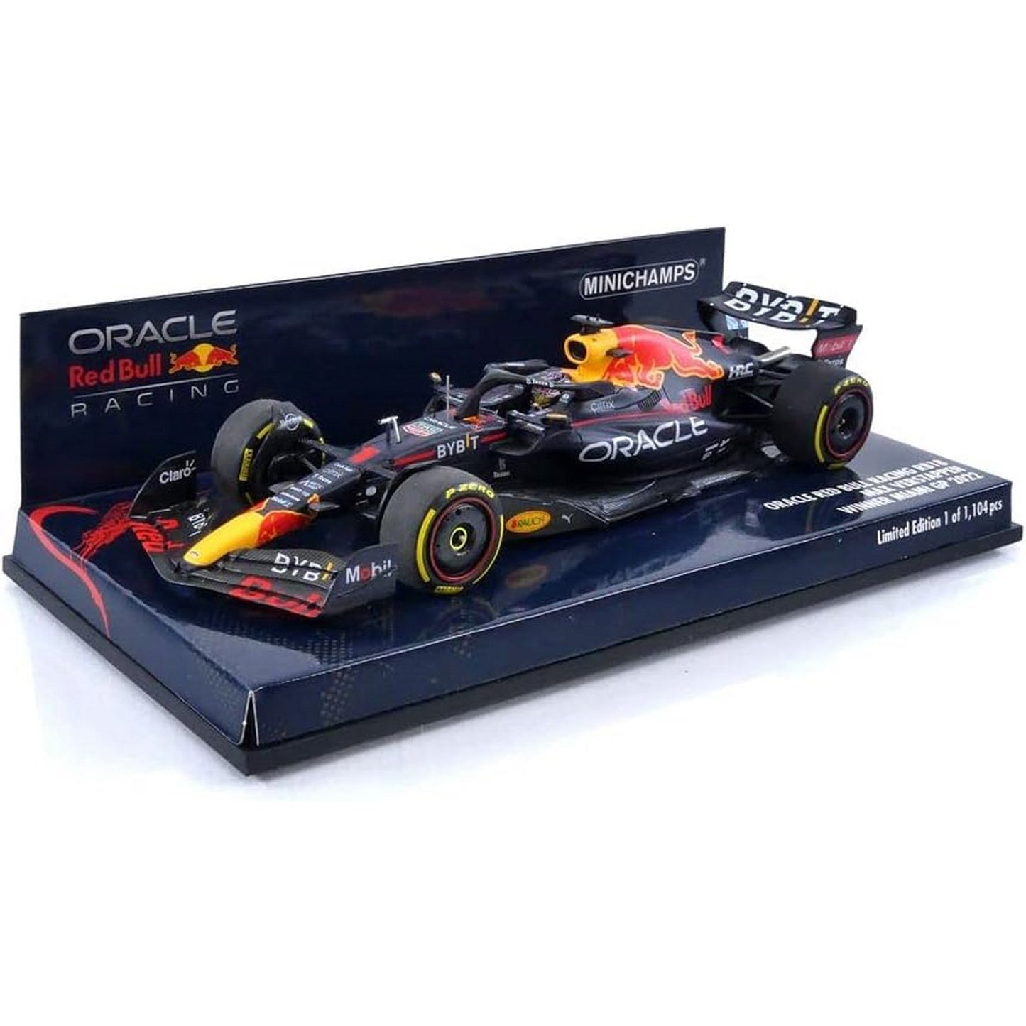 Red Bull Racing RB18 Max Verstappen (No.1 Winner Miami GP 2022) in Blue