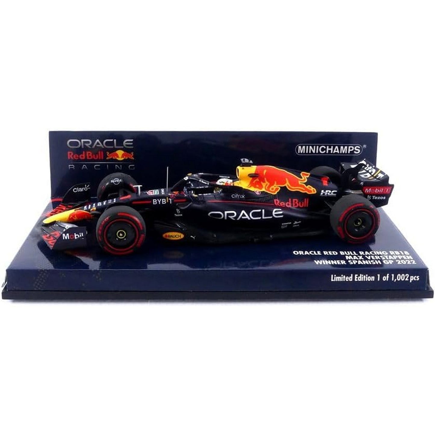 Red Bull Racing RB18 Max Verstappen (Winner Spanish GP 2022) in Blue