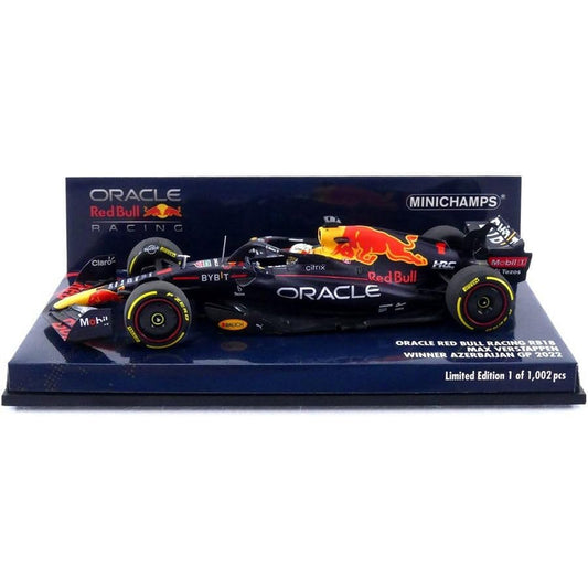 Red Bull Racing RB18 Max Verstappen (Winner Azerbaijan GP 2022) in Blue