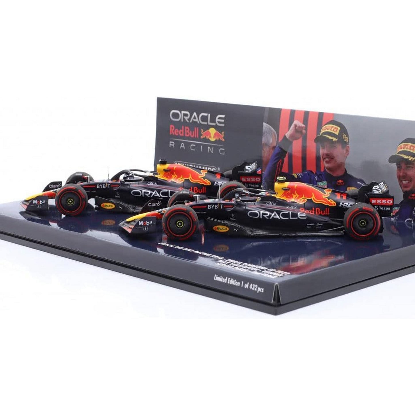 Red Bull Racing RB18 Max Verstappen (2 Car Set Emilia Romagna GP 2022) in Blue