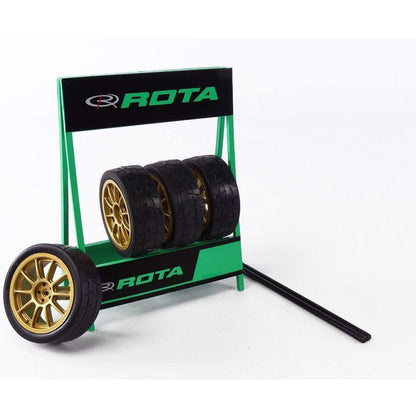 Rota Wheels (Set Of 4) in Gold/Black/Green