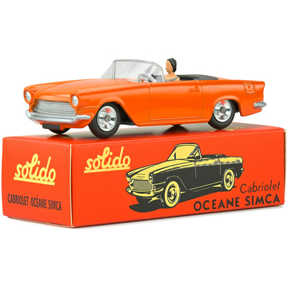 Simca Oceane Cabriolet (Club Solido Vintage Packaging) in Orange