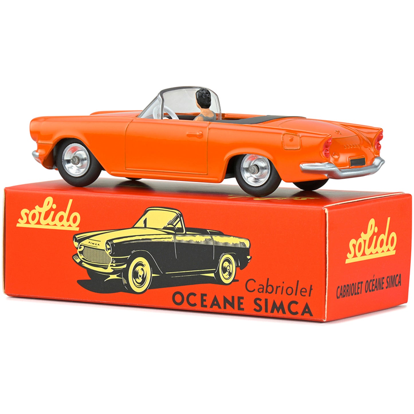 Simca Oceane Cabriolet (Club Solido Vintage Packaging) in Orange