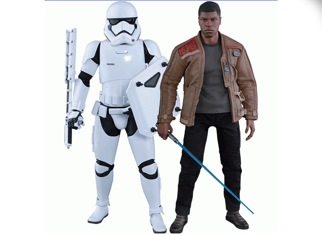 Finn and First Order Stormtrooper Figure From Star Wars Episode VII The Force Awakens