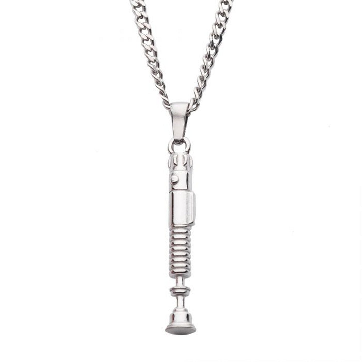 Obi-Wan Lightsaber Handle Pendant From Star Wars Obi-Wan Kenobi in Silver