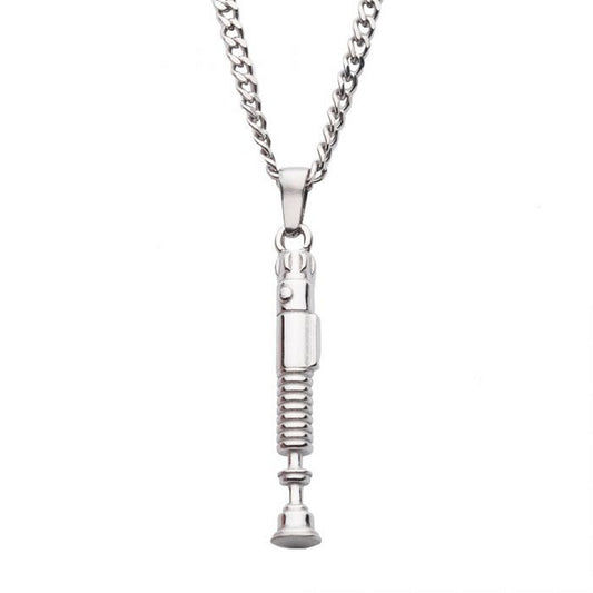 Obi-Wan Lightsaber Handle Pendant From Star Wars Obi-Wan Kenobi in Silver