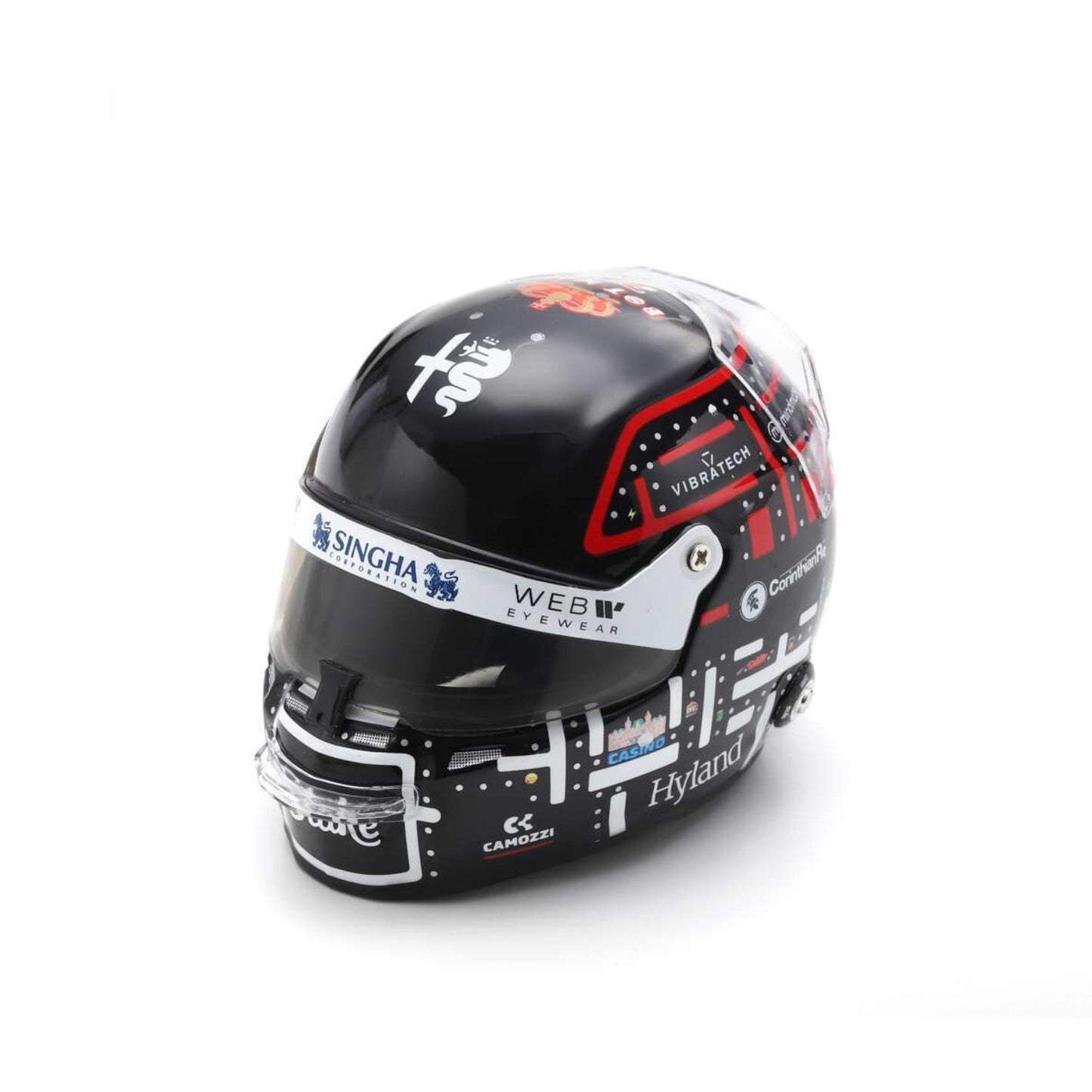 Stilo Alfa Romeo F1 Team Stake Valtteri Bottas Replica Helmet (Monaco GP 2023) in Black