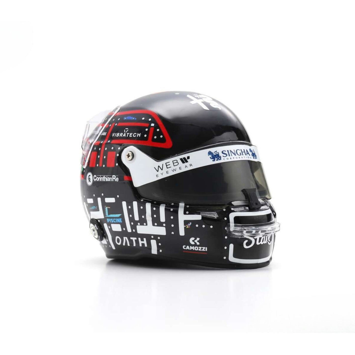 Stilo Alfa Romeo F1 Team Stake Valtteri Bottas Replica Helmet (Monaco GP 2023) in Black