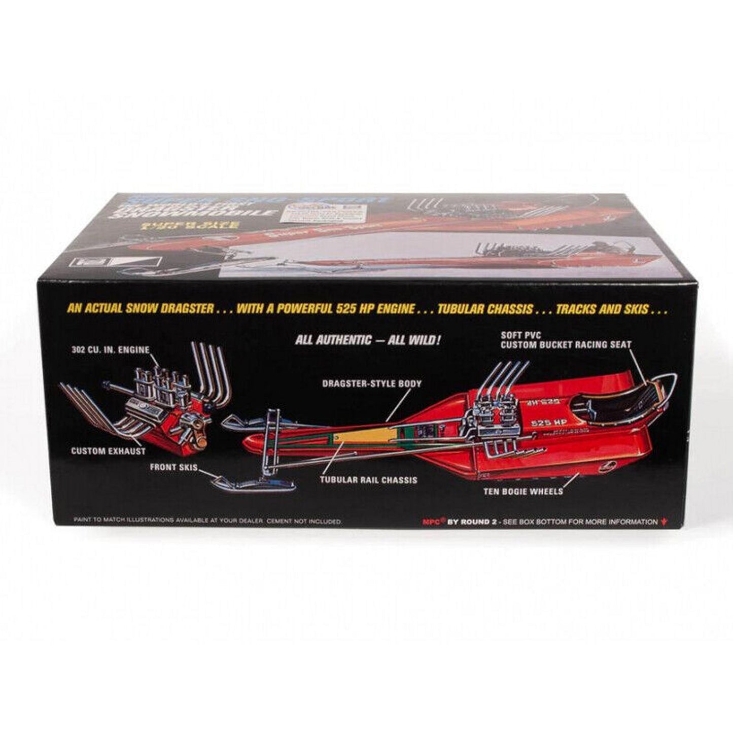 Super Sno-Sport (The World's First Dragster Snowmobile) [Kit] in Red