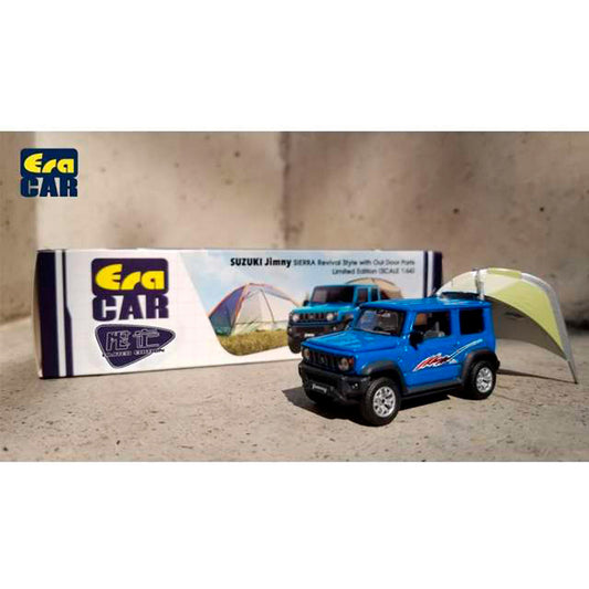 Suzuki Jimny Sierra (Revival Style with Outdoor Parts 2019) in Blue