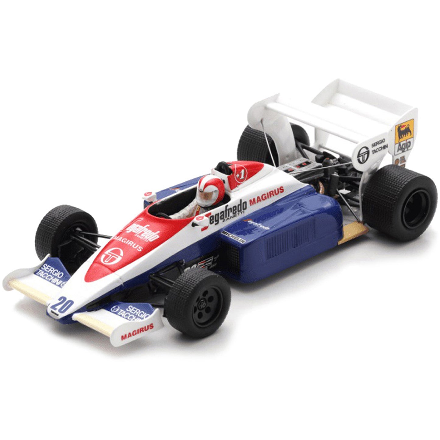 Toleman TG184 Johnny Cecotto (US GP 1984) in Blue/White